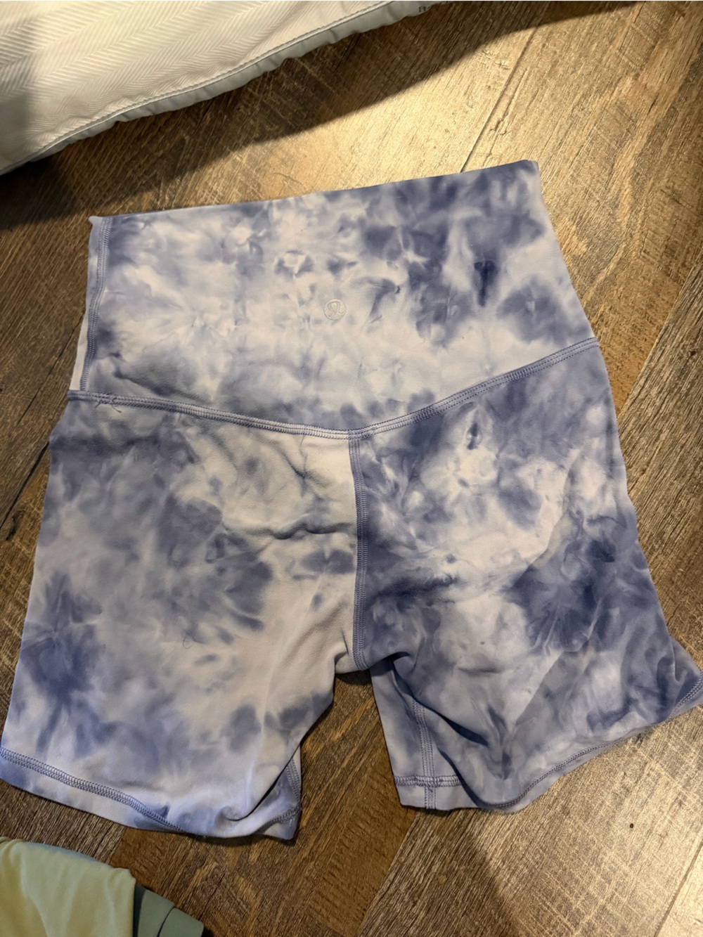 lululemon athletica Blue Tie-Dye Crop Top